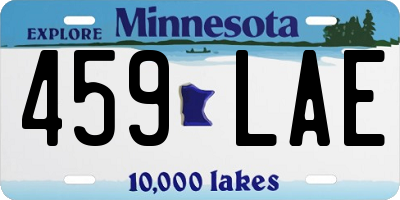 MN license plate 459LAE