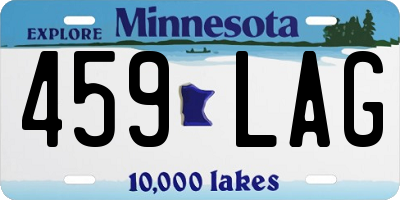 MN license plate 459LAG