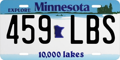MN license plate 459LBS