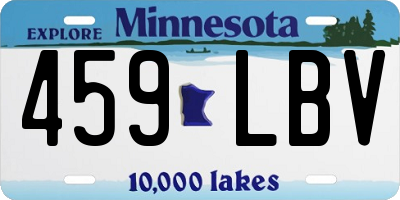 MN license plate 459LBV