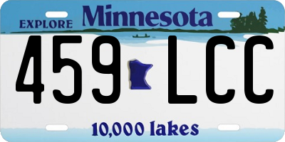 MN license plate 459LCC