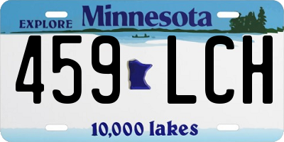 MN license plate 459LCH