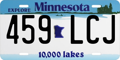 MN license plate 459LCJ