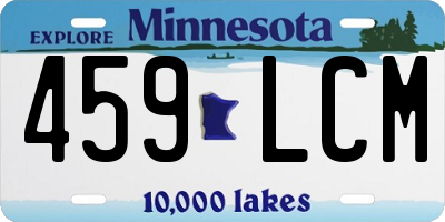 MN license plate 459LCM