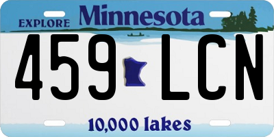 MN license plate 459LCN