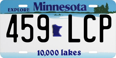 MN license plate 459LCP