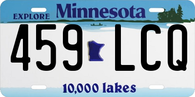 MN license plate 459LCQ