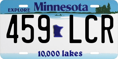 MN license plate 459LCR