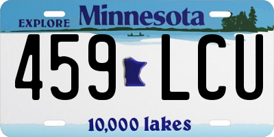 MN license plate 459LCU