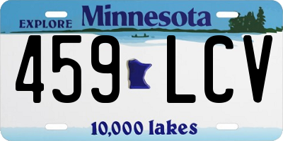 MN license plate 459LCV