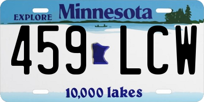 MN license plate 459LCW