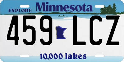 MN license plate 459LCZ