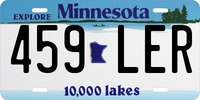 MN license plate 459LER