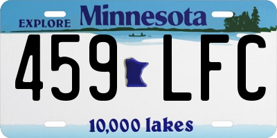 MN license plate 459LFC