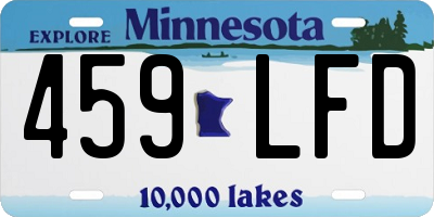 MN license plate 459LFD