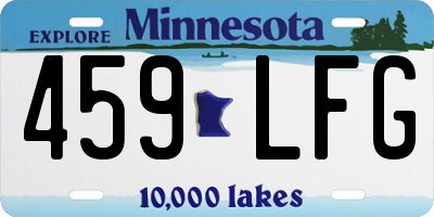 MN license plate 459LFG