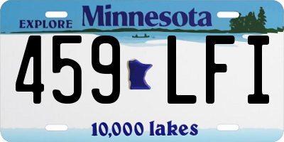 MN license plate 459LFI