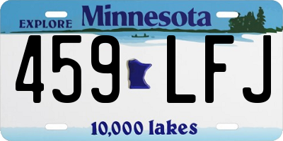 MN license plate 459LFJ