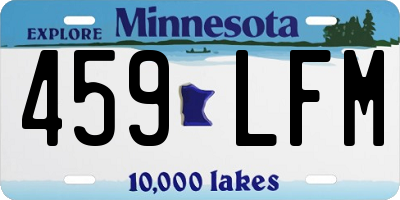 MN license plate 459LFM