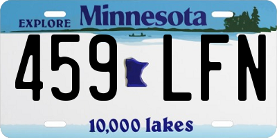 MN license plate 459LFN