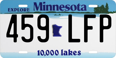 MN license plate 459LFP