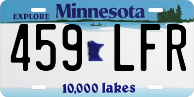 MN license plate 459LFR