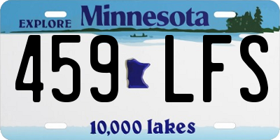 MN license plate 459LFS