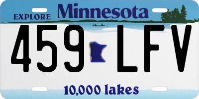 MN license plate 459LFV
