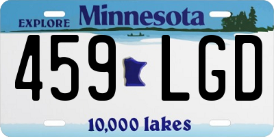 MN license plate 459LGD