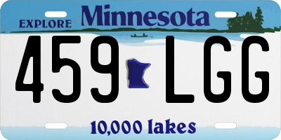 MN license plate 459LGG