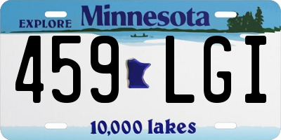 MN license plate 459LGI