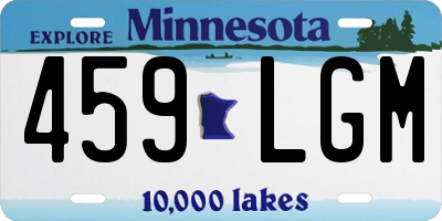 MN license plate 459LGM