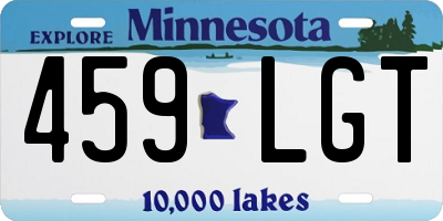 MN license plate 459LGT
