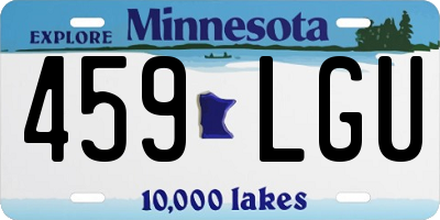 MN license plate 459LGU