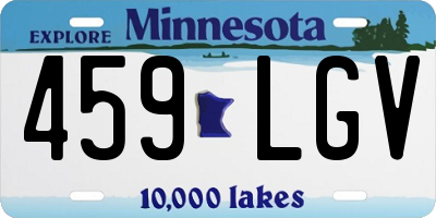 MN license plate 459LGV