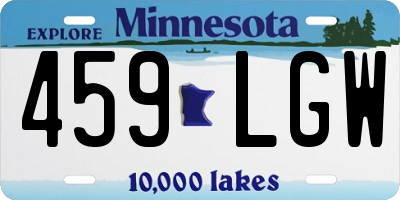 MN license plate 459LGW