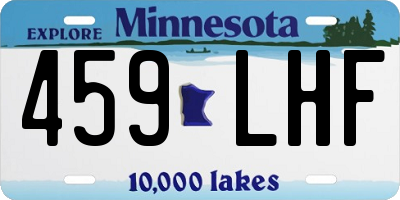 MN license plate 459LHF