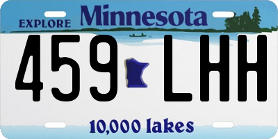 MN license plate 459LHH