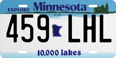 MN license plate 459LHL