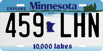 MN license plate 459LHN