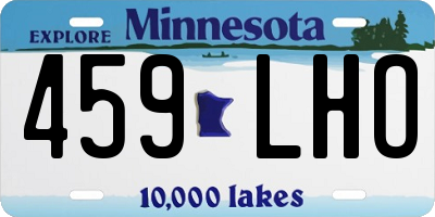 MN license plate 459LHO