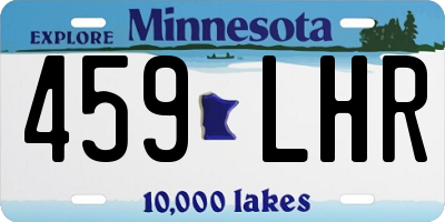 MN license plate 459LHR