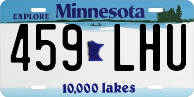 MN license plate 459LHU