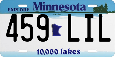 MN license plate 459LIL