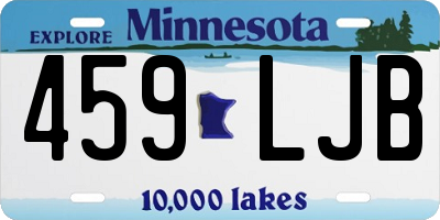 MN license plate 459LJB