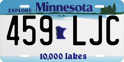 MN license plate 459LJC