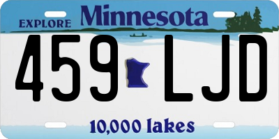 MN license plate 459LJD
