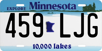 MN license plate 459LJG