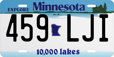 MN license plate 459LJI