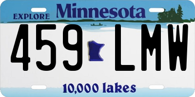MN license plate 459LMW